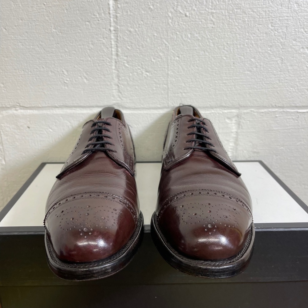 Allen Edmonds Lexington 5171 Brown Leather Cap Toe Oxford Dress Shoes Men's 10 D - Picture 3 of 12